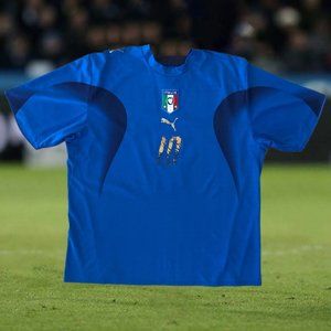 Italy 2006/07 Home Soccer Jersey Francesco Totti 2XL XXL Puma Roma Italia Maglia